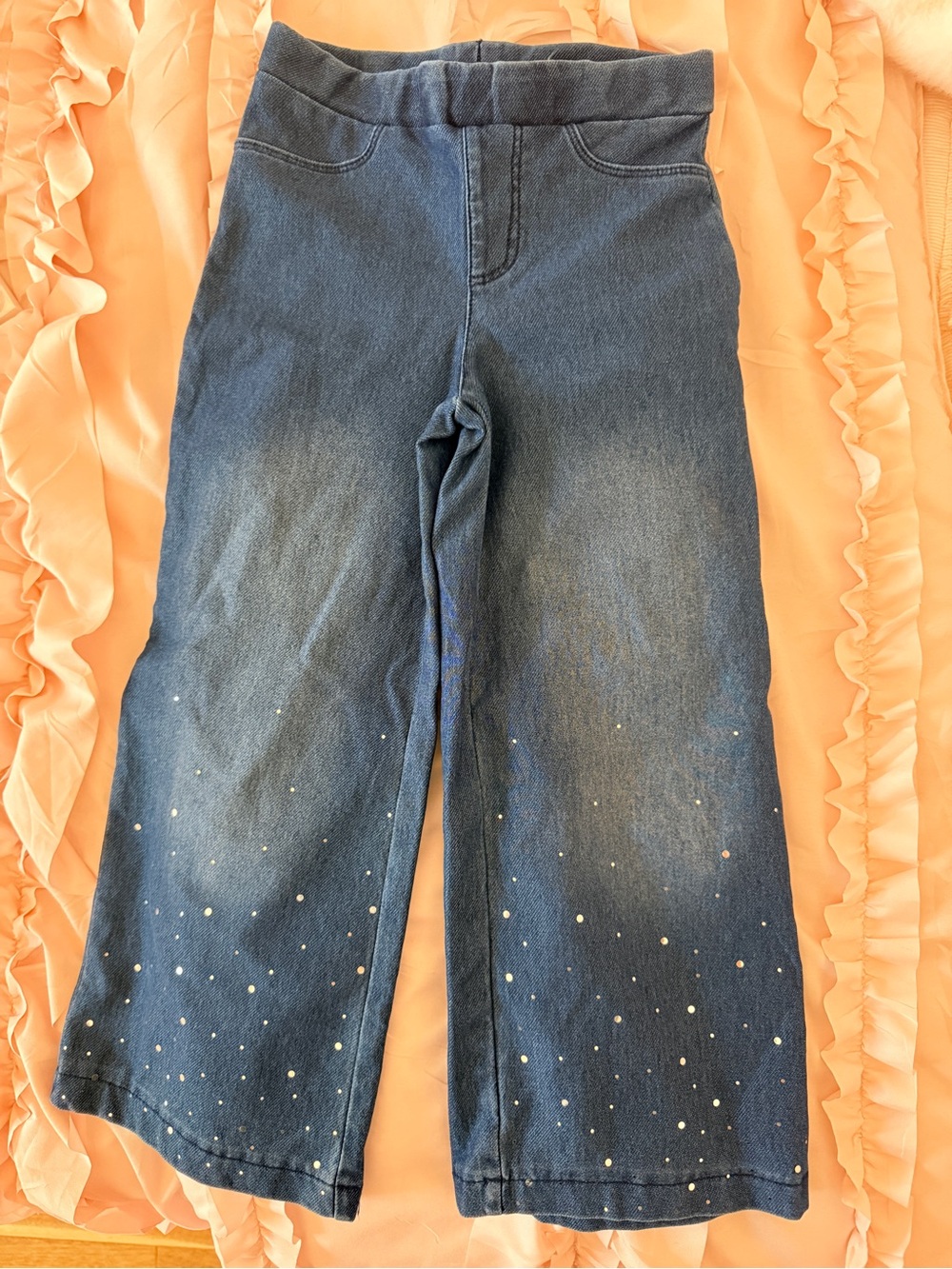 H&M Dark Blue Jeans with White Speckle Detail
